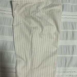 Banana Republic Cream Pinstripe Dress Pants